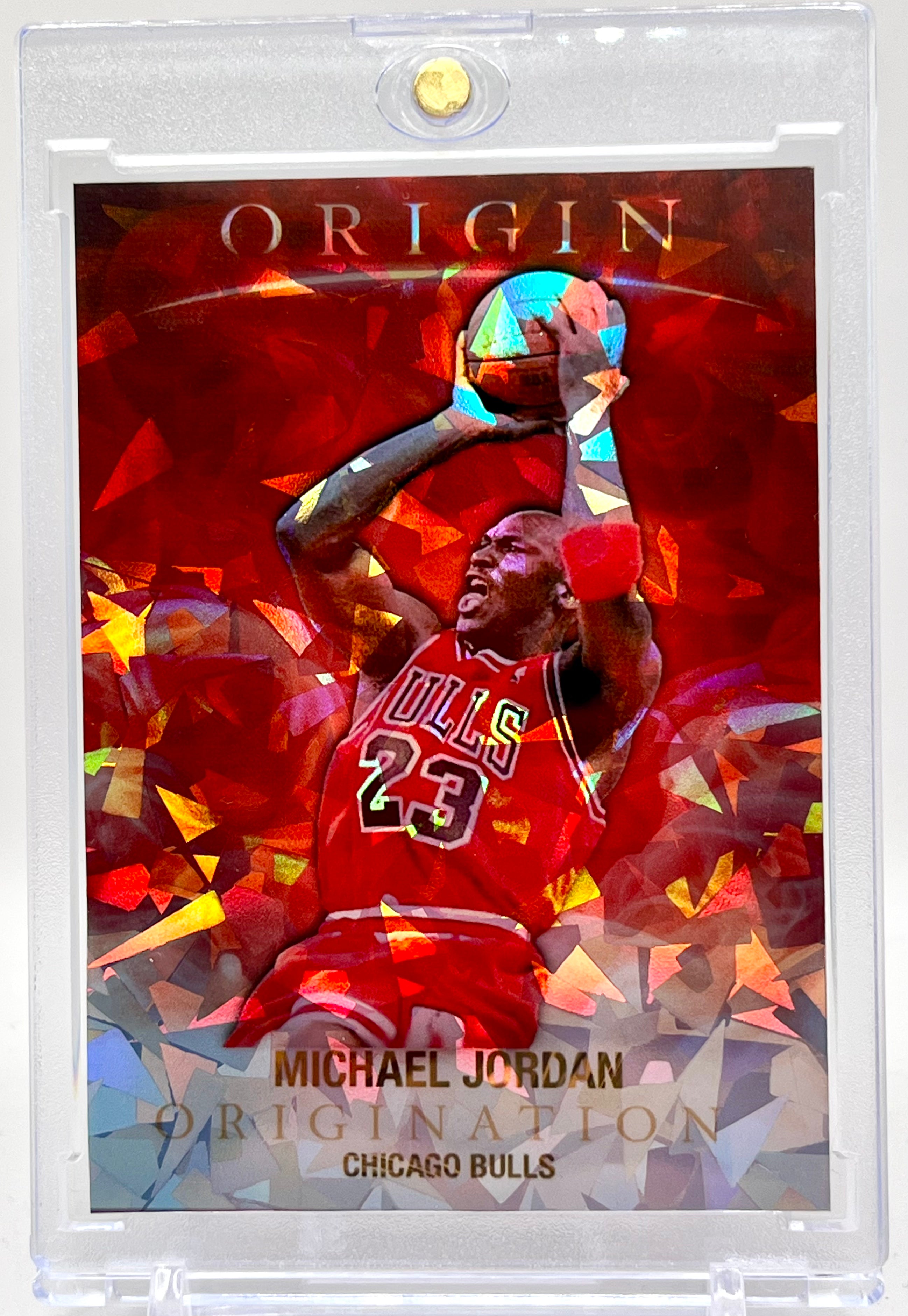 holographic jordan card Michael Jordan Origins Custom Cracked Ice Holographic 5 Card Lot