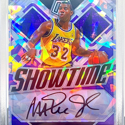 Magic Johnson SP "Showtime" Custom Cracked Ice Holographic Facsimile Auto Limited Edition Novelty Card