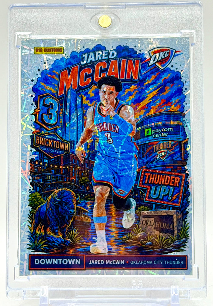 Jared McCain OKC Downtown Lasers Holographic SP Card