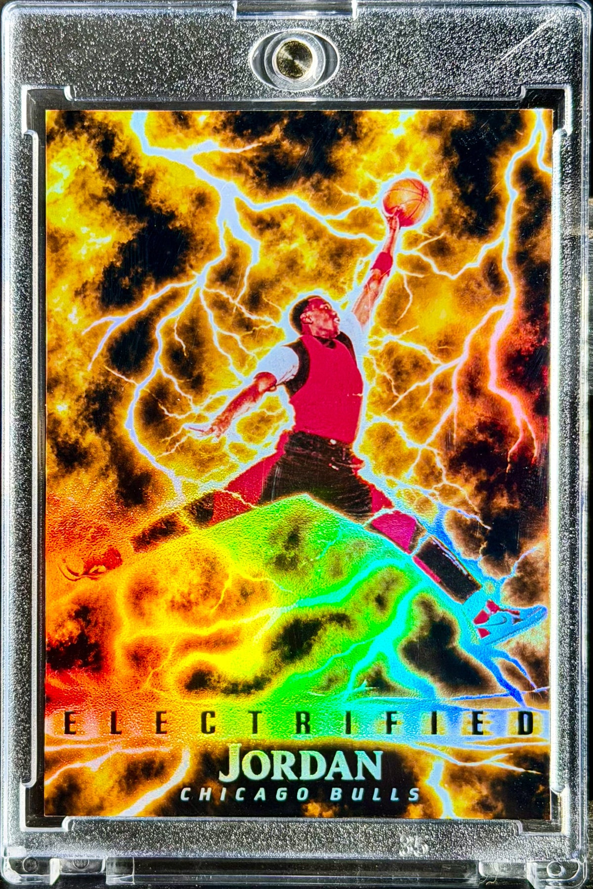 Michael Jordan Rookie Era Gold Holo Electrified Custom Card – Hand-Numbered /50 | 918 Customs
