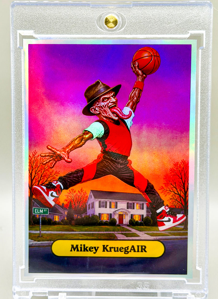 Mikey KruegAIR Air Scares Holo Custom Card /25 – Freddy-Inspired MJ Collectible
