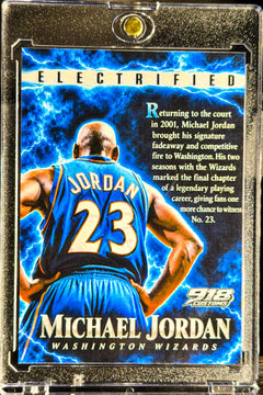Michael Jordan Washington Wizards Electrified Custom Holographic Card