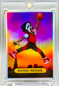 Maniac Michael Air Scares Holo Custom Card /25  918 Customs Halloween MJ Collectible