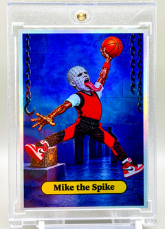 Mike the Spike Air Scares Holo Custom Card /25 918 Customs Halloween MJ Collectible