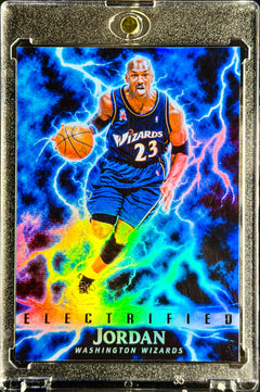 Michael Jordan Washington Wizards Electrified Custom Holographic Card