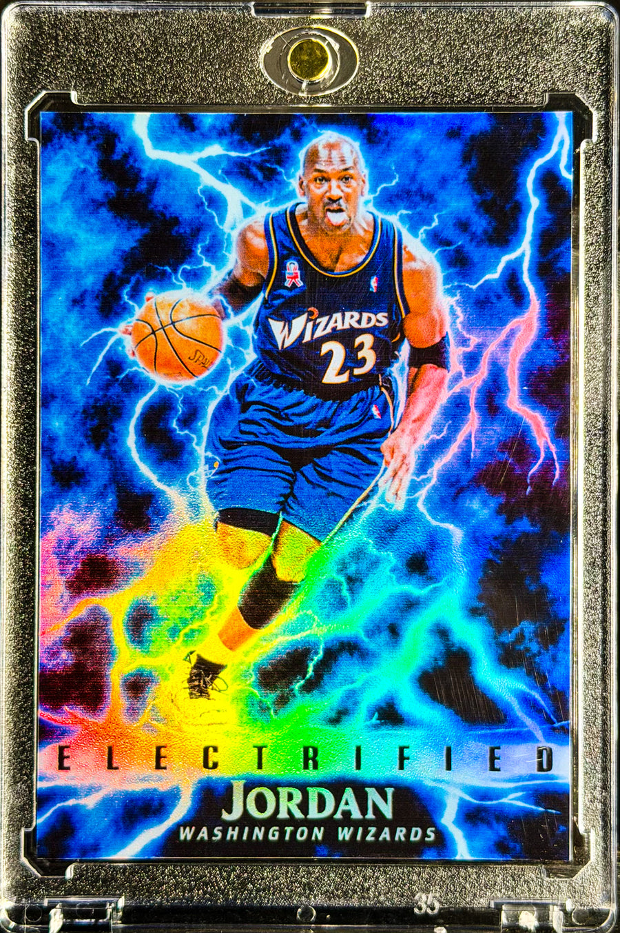 Michael Jordan Washington Wizards Electrified Custom Holographic Card