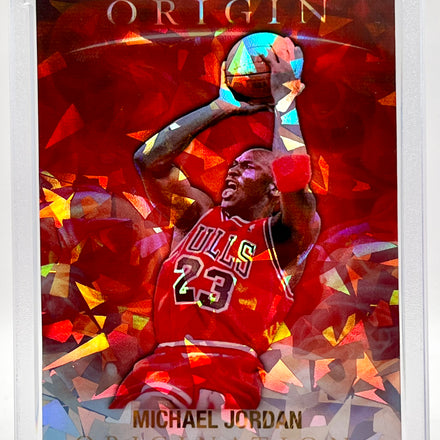 Michael Jordan Origins Custom Cracked Ice Holographic 5 Card Lot | Chicago Bulls Basketball Collectible Cards