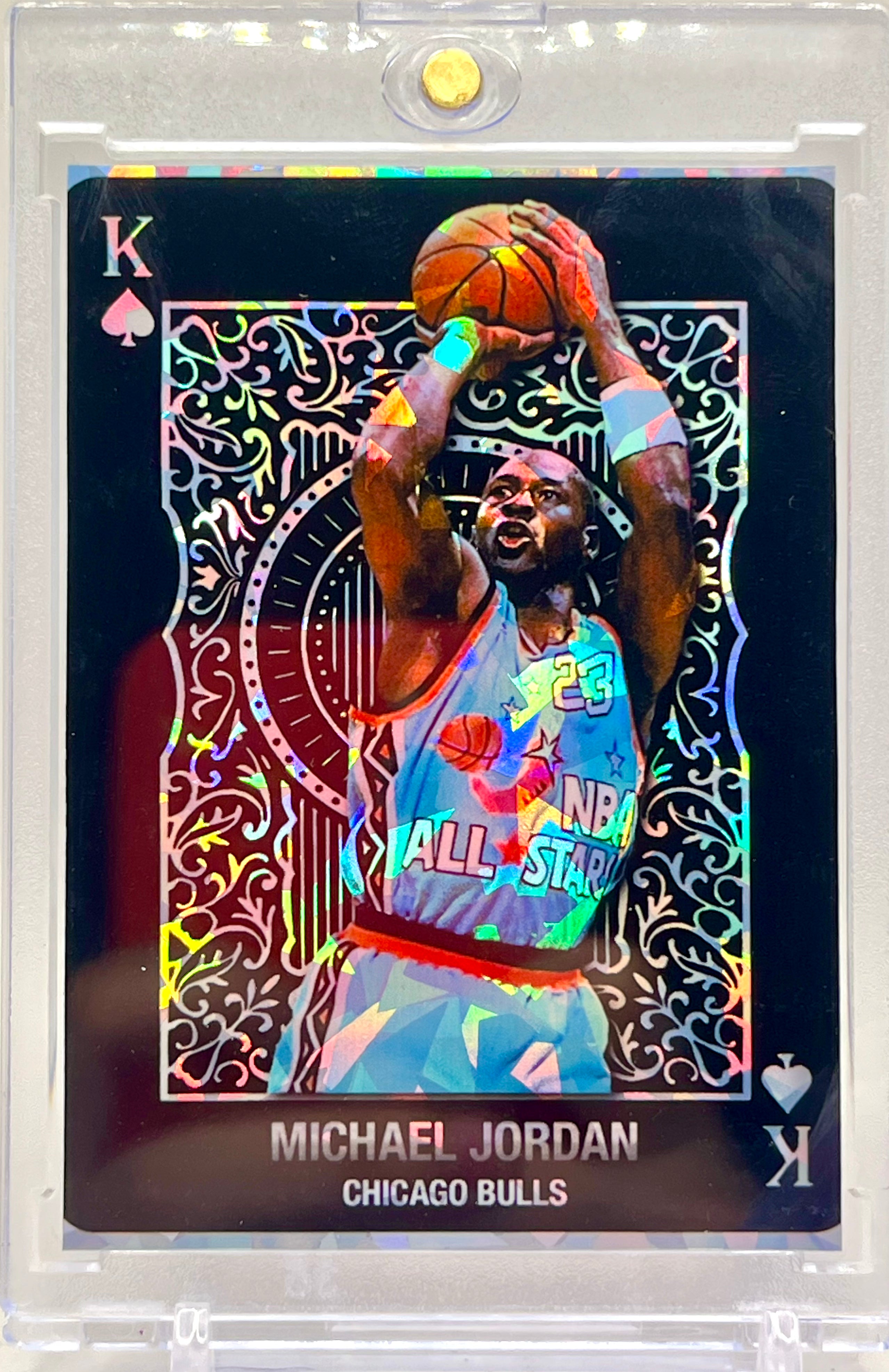 Michael Jordan SP All Kings Custom Cracked Ice Holographic 6 Card Lot | Chicago Bulls Basketball Collectible Cards