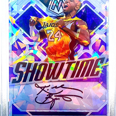 Kobe Bryant SP "Showtime" Custom Cracked Ice Holographic Facsimile Auto Limited Edition Novelty Card