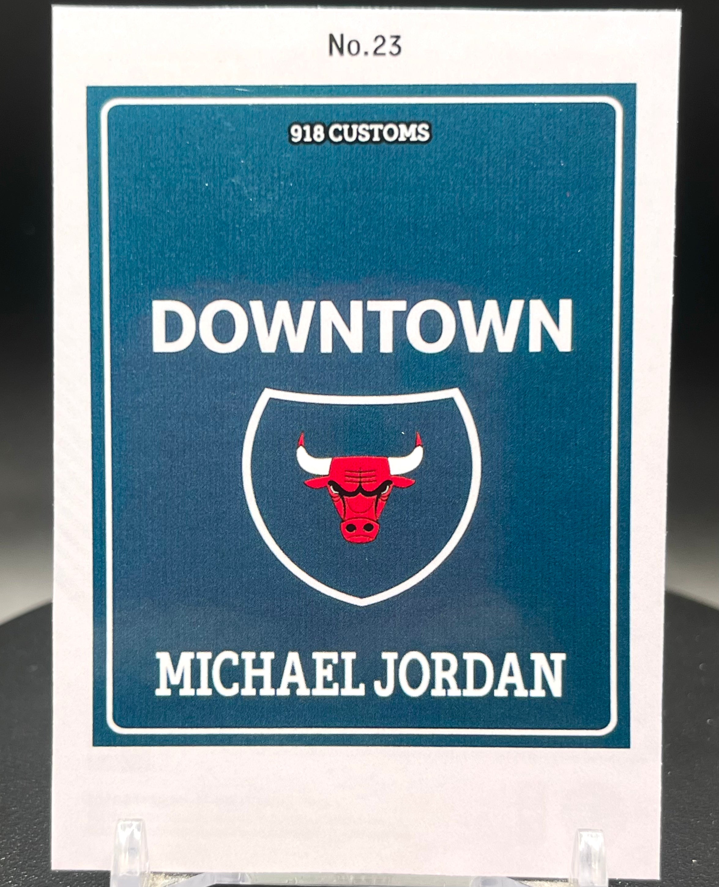 Michael Jordan Downtown Custom Card – Holographic Short Print | 918 Customs Exclusive NBA Trading Card
