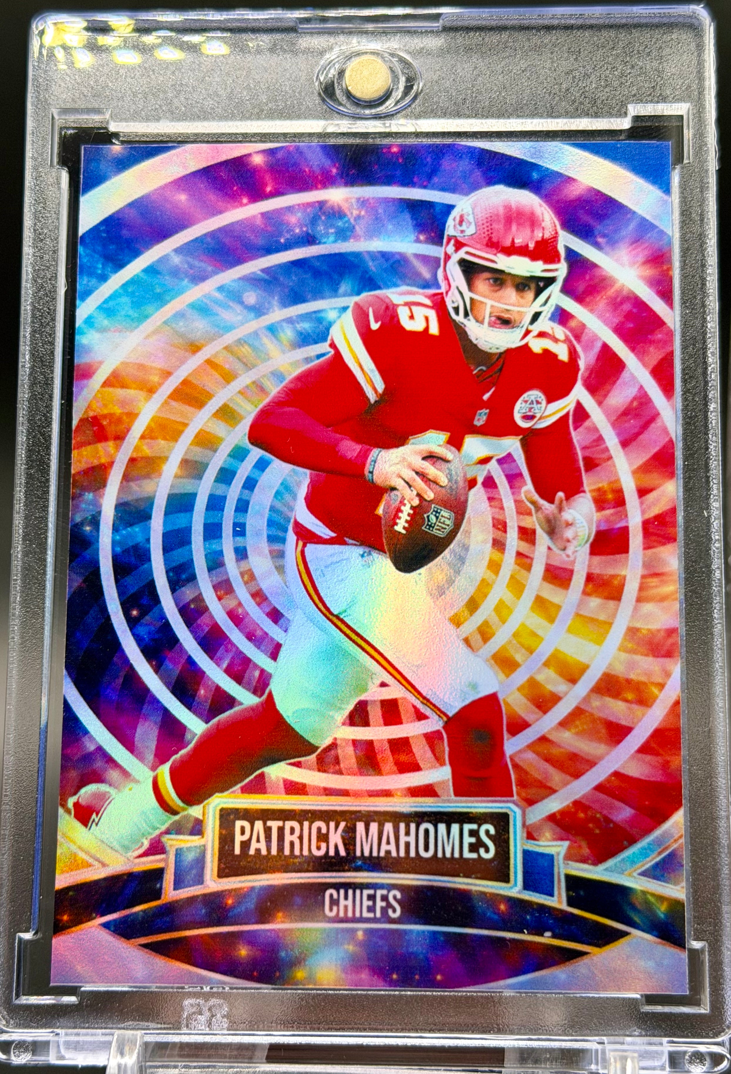 Patrick Mahomes Color Wheel Holographic SP Custom Trading Card – Kansas City Chiefs – Premium Holo Insert | 918 Customs