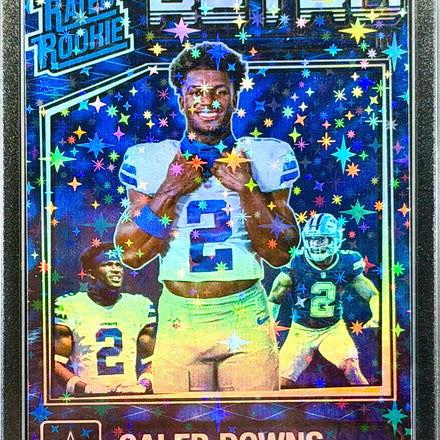 Caleb Downs Dallas Cowboys Rated Rookie Card – 918 Customs Retro Holographic Stars RC, Custom Football Trading Card, Limited Edition Collectible