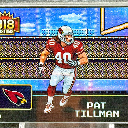 Pat Tillman 8-Bit Holographic SP Card – Arizona Cardinals Retro Pixel Art – 1/20 Limited Edition – 918 Customs Premium Collectible