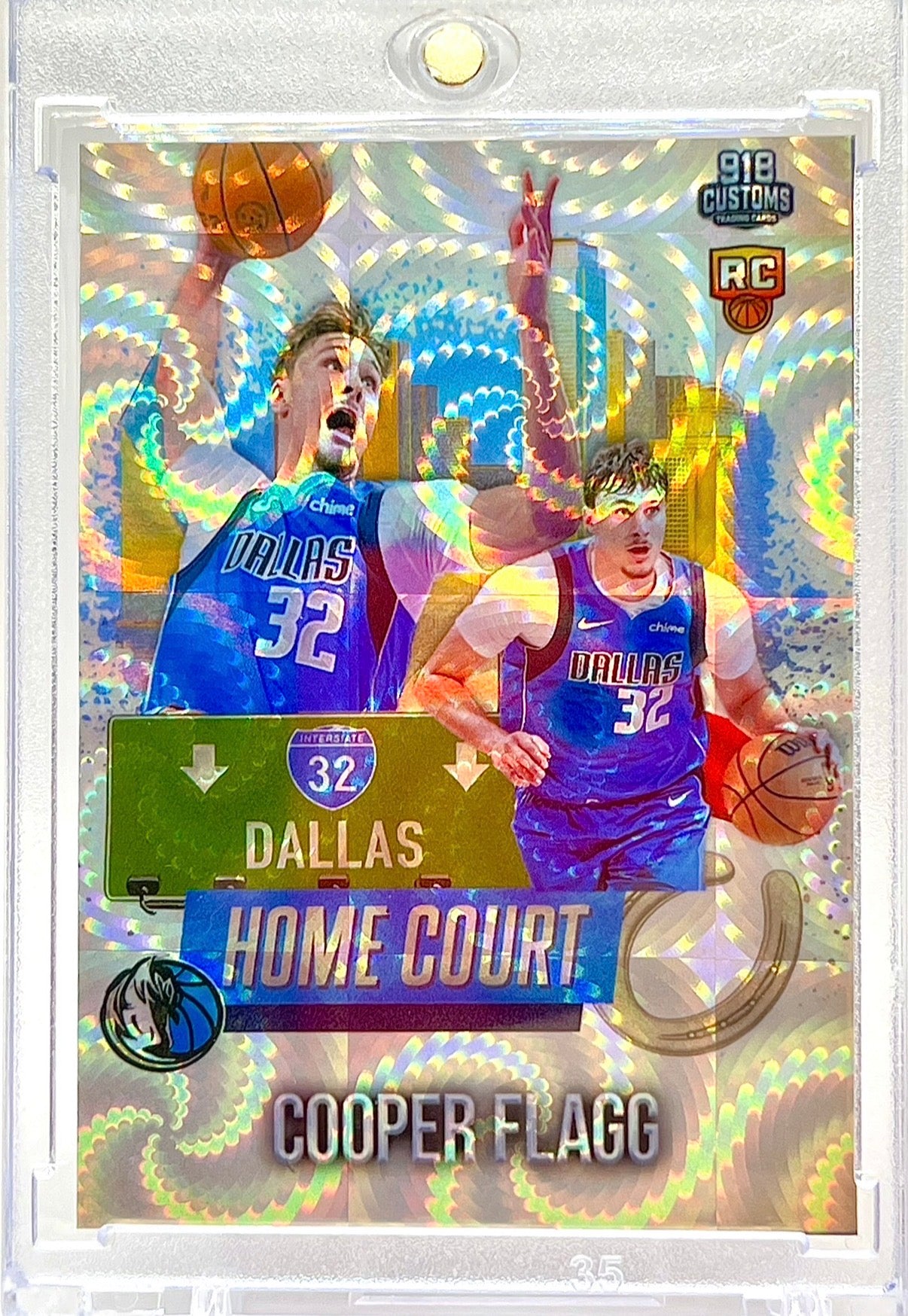 Cooper Flagg Rookie Card Lot (5 Cards) – Holographic SP Custom Set – Dallas Mavericks RC Bundle – 918 Customs Limited Edition Collectible