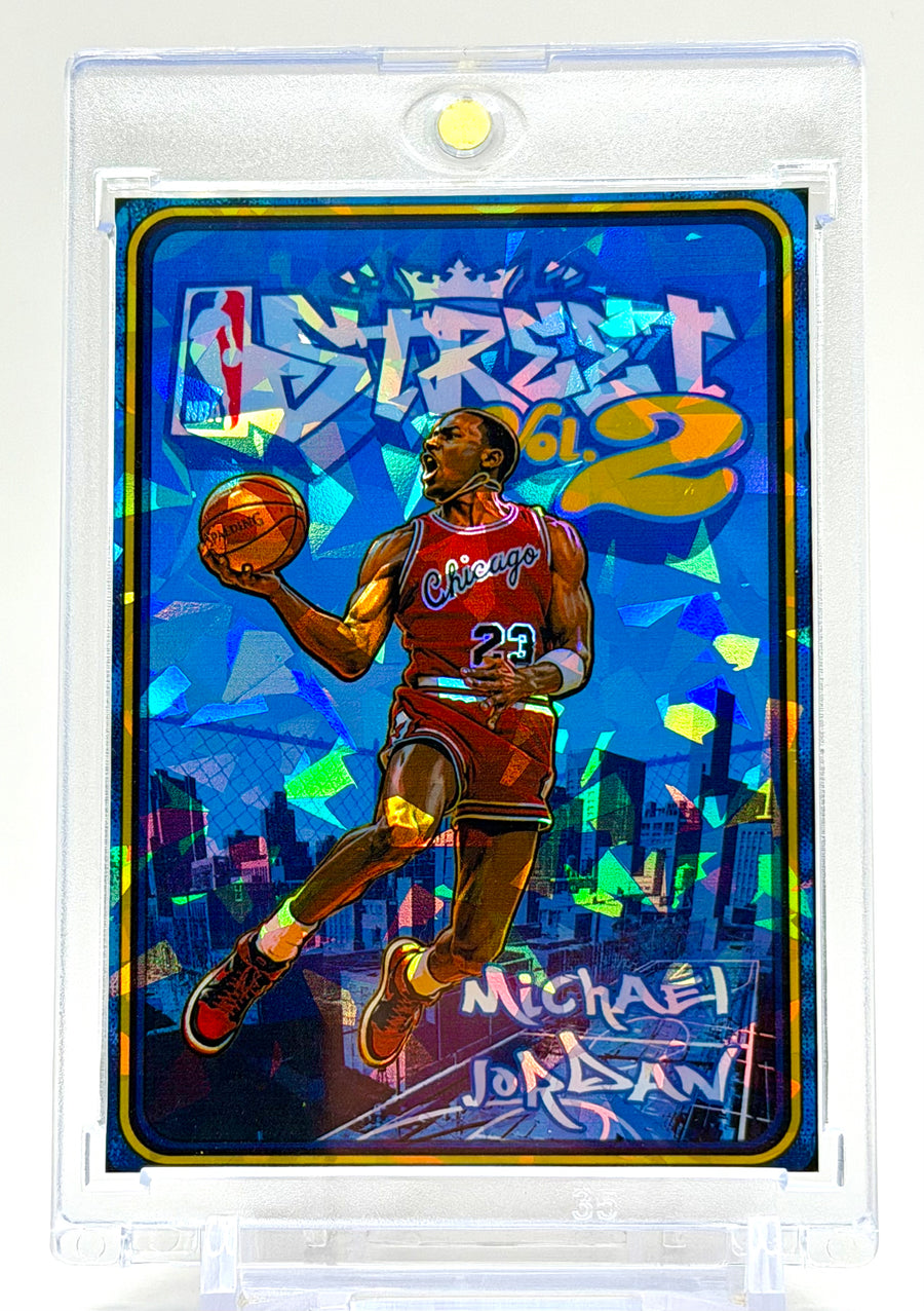Michael Jordan NBA Street Vol. 2 Holographic SP Card – Chicago Bulls Streetball Video Game Style – 918 Customs Limited Edition Collectible