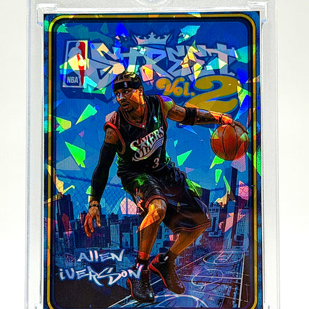 Allen Iverson NBA Street Vol. 2 Holographic SP Card – Philadelphia 76ers Streetball Video Game Style – 918 Customs Limited Edition Collectible
