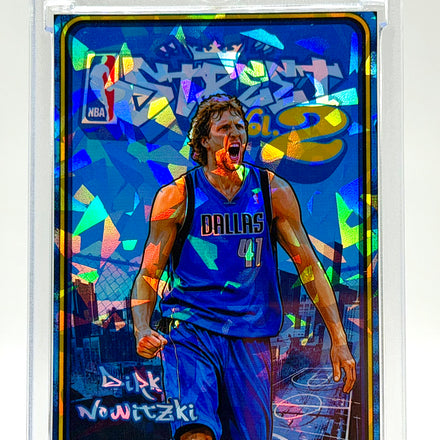 Dirk Nowitzki NBA Street Vol. 2 Holographic Ice SP Card – Dallas Mavericks Streetball Video Game Style – 918 Customs Limited Edition Collectible