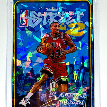 Scottie Pippen NBA Street Vol. 2 Holographic Ice SP Card – Chicago Bulls Streetball Video Game Style – 918 Customs Limited Edition Collectible