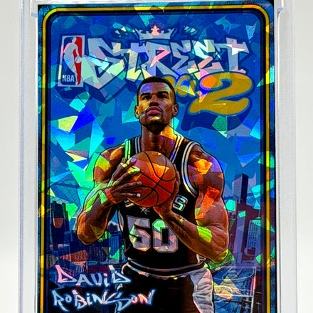 David Robinson NBA Street Vol. 2 Holographic Ice SP Card – San Antonio Spurs Streetball Video Game Style – 918 Customs Limited Edition Collectible