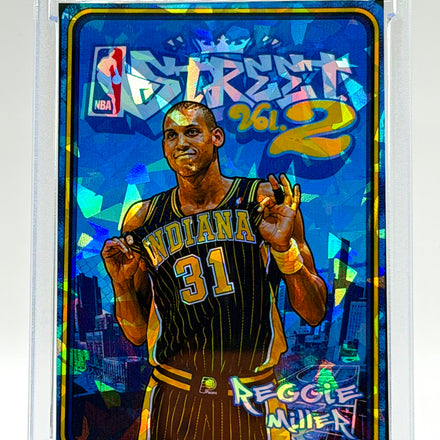 Reggie Miller NBA Street Vol. 2 Holographic Ice SP Card – Indiana Pacers Streetball Video Game Style – 918 Customs Limited Edition Collectible