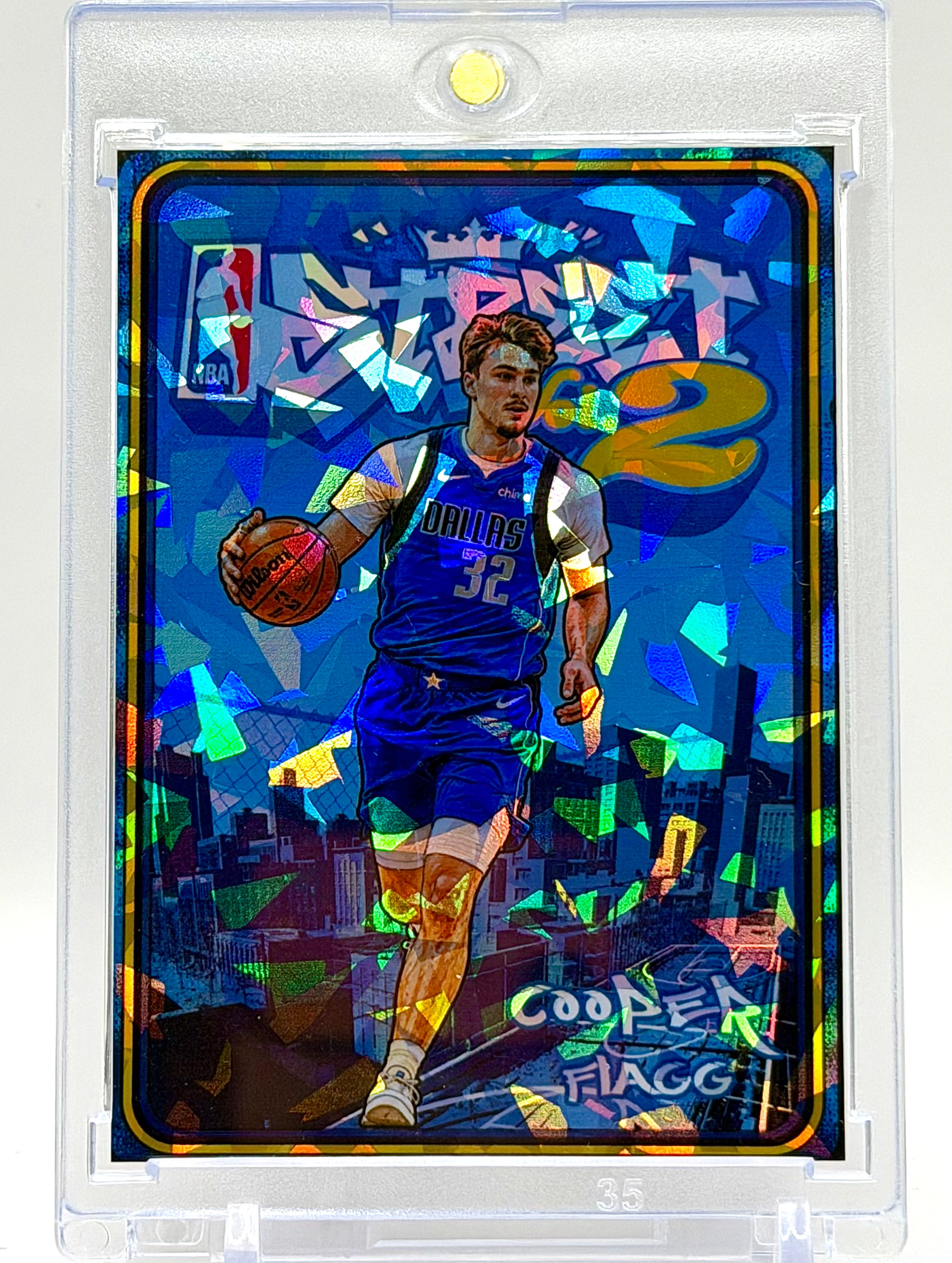 Cooper Flagg NBA Street Vol. 2 Holographic Ice Rookie SP Card – Dallas Mavericks Streetball Video Game Style – 918 Customs Limited Edition Collectible