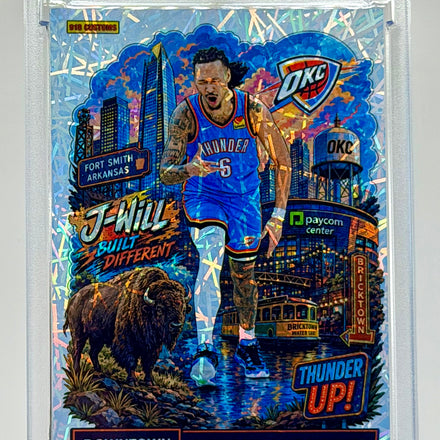 Jaylin Williams Downtown Lasers Holographic SP Custom Card – Oklahoma City Thunder Premium Holo Insert – 918 Customs Limited Edition Collectible