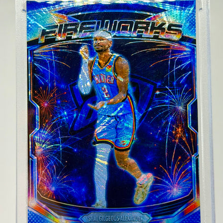 Shai Gilgeous-Alexander “Fireworks” Holographic SP Custom Card – Oklahoma City Thunder Premium Holo Insert – 918 Customs Limited Edition Collectible