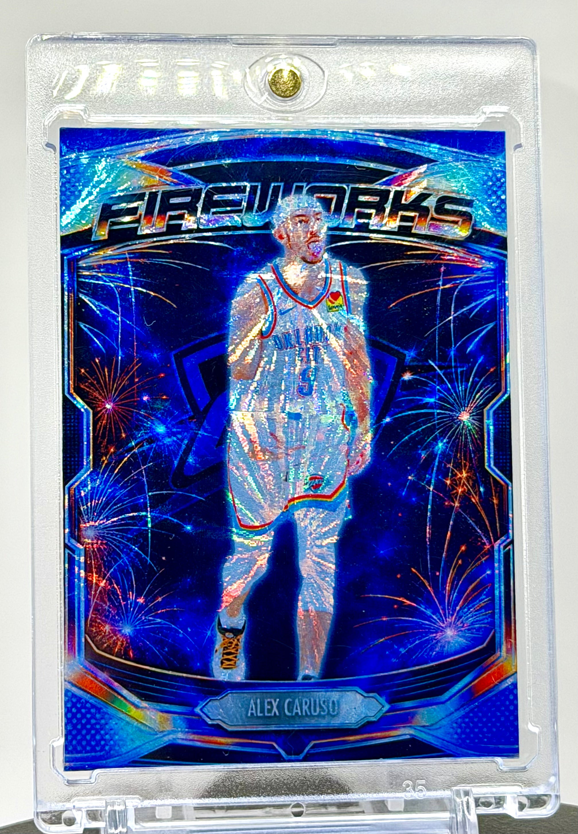 Alex Caruso “Fireworks” Holographic SP Custom Card – Oklahoma City Thunder Premium Holo Insert – 918 Customs Limited Edition Collectible