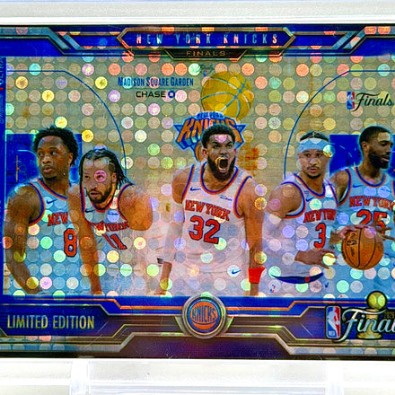 Jalen Brunson & Karl-Anthony Towns New York Knicks NBA Finals Disco Holographic Team Card – Limited Edition Custom Collectible – 918 Customs