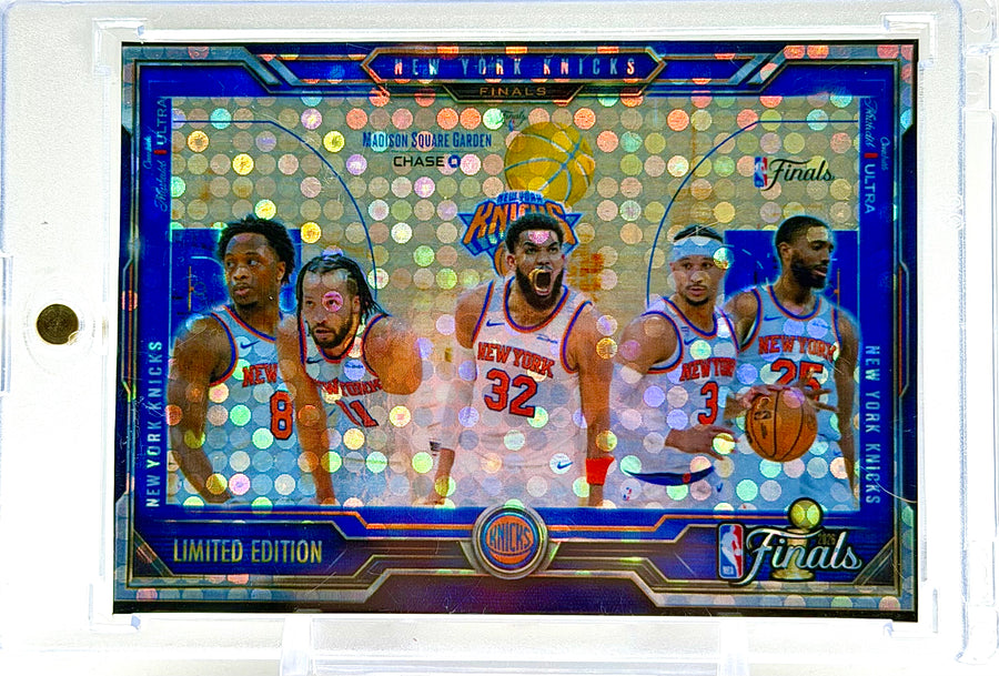 Jalen Brunson & Karl-Anthony Towns New York Knicks NBA Finals Disco Holographic Team Card – Limited Edition Custom Collectible – 918 Customs