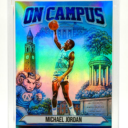 Michael Jordan UNC On Campus Holographic Custom Card – North Carolina Tar Heels Limited Edition Holo Collectible – 918 Customs