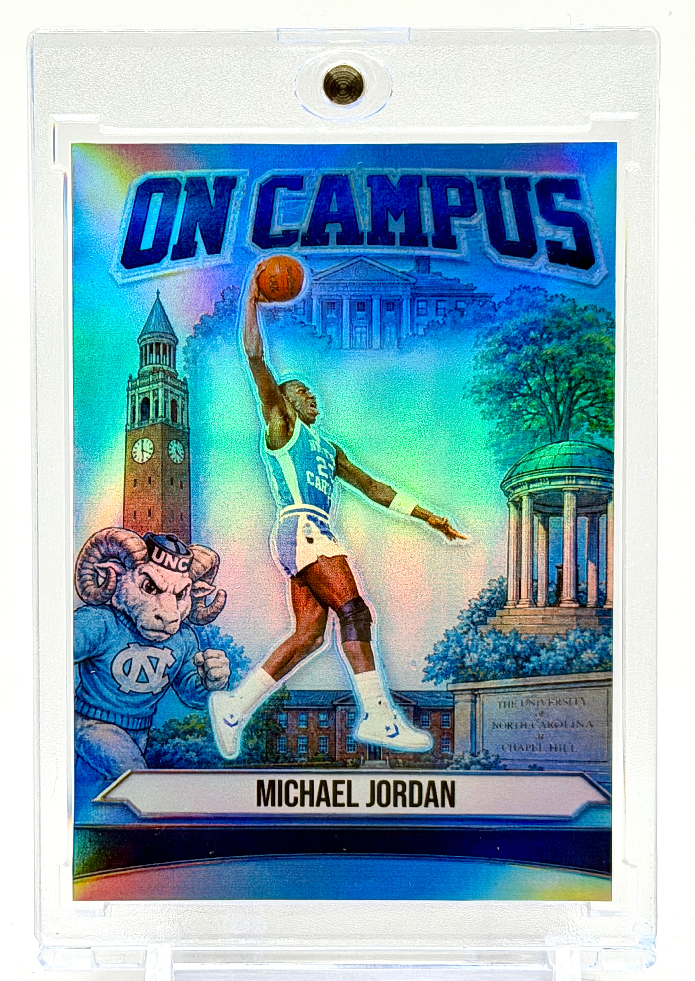 Michael Jordan North Carolina Tar Heels On Campus Holographic Card – Limited Edition Custom UNC Collectible – 918 Customs