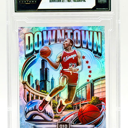 Michael Jordan Chicago Downtown Holographic Slabbed Custom Card – 918 Customs