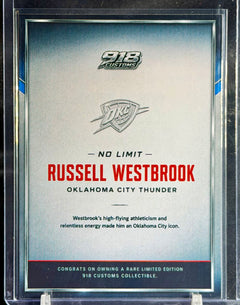 Russell Westbrook "No Limit" Holographic Card Set (3 Cards) – Oklahoma City Thunder Custom Holo Collection – 918 Customs Limited Edition