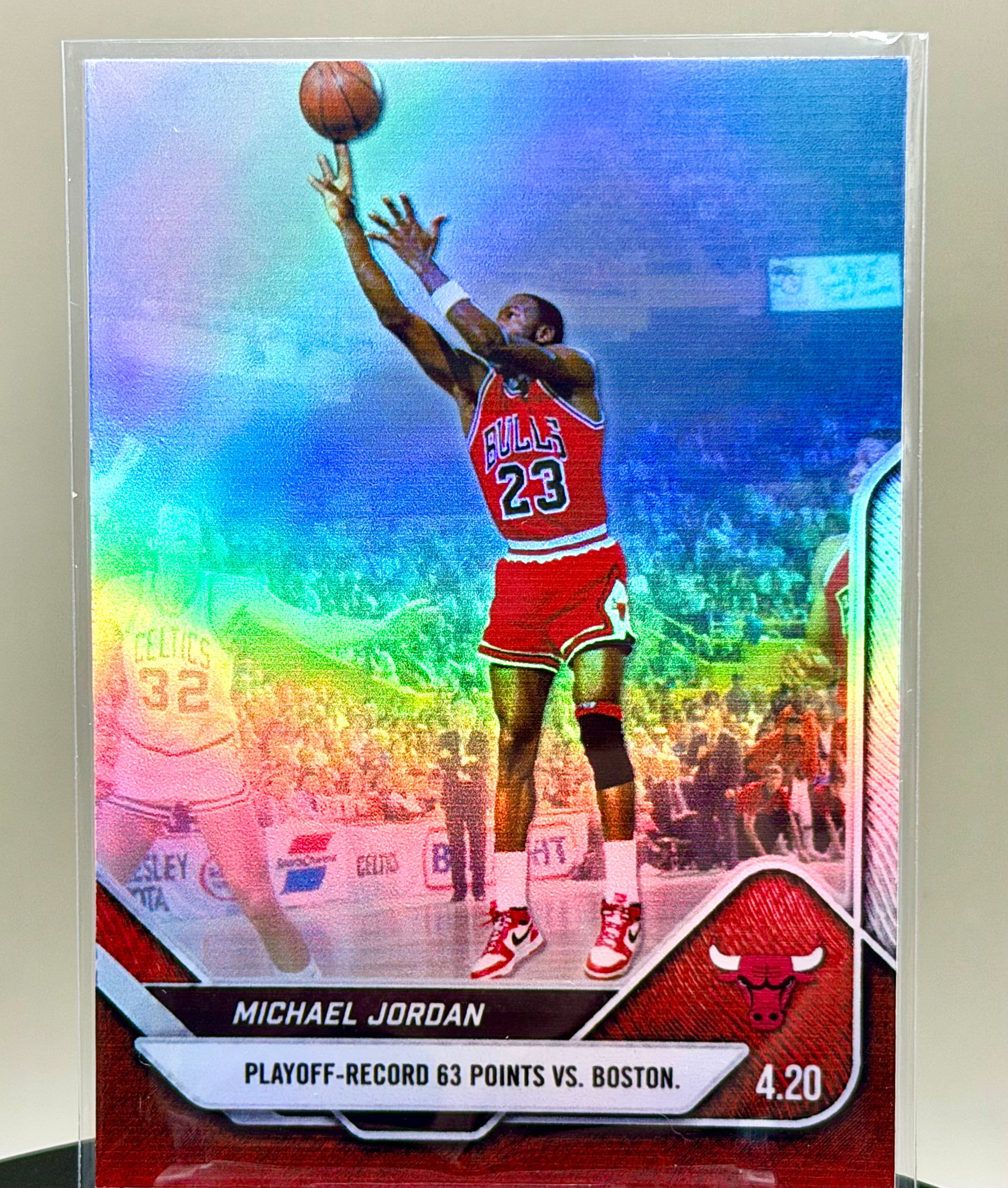 michael jordan limited edition card 63-Point Playoff Record Holographic Short Print – – 918 Customs Cards PCA Grade:PCA 9 preppy graduation This 12x 20 black Kashtira Birth - Yu-Gi-Oh!