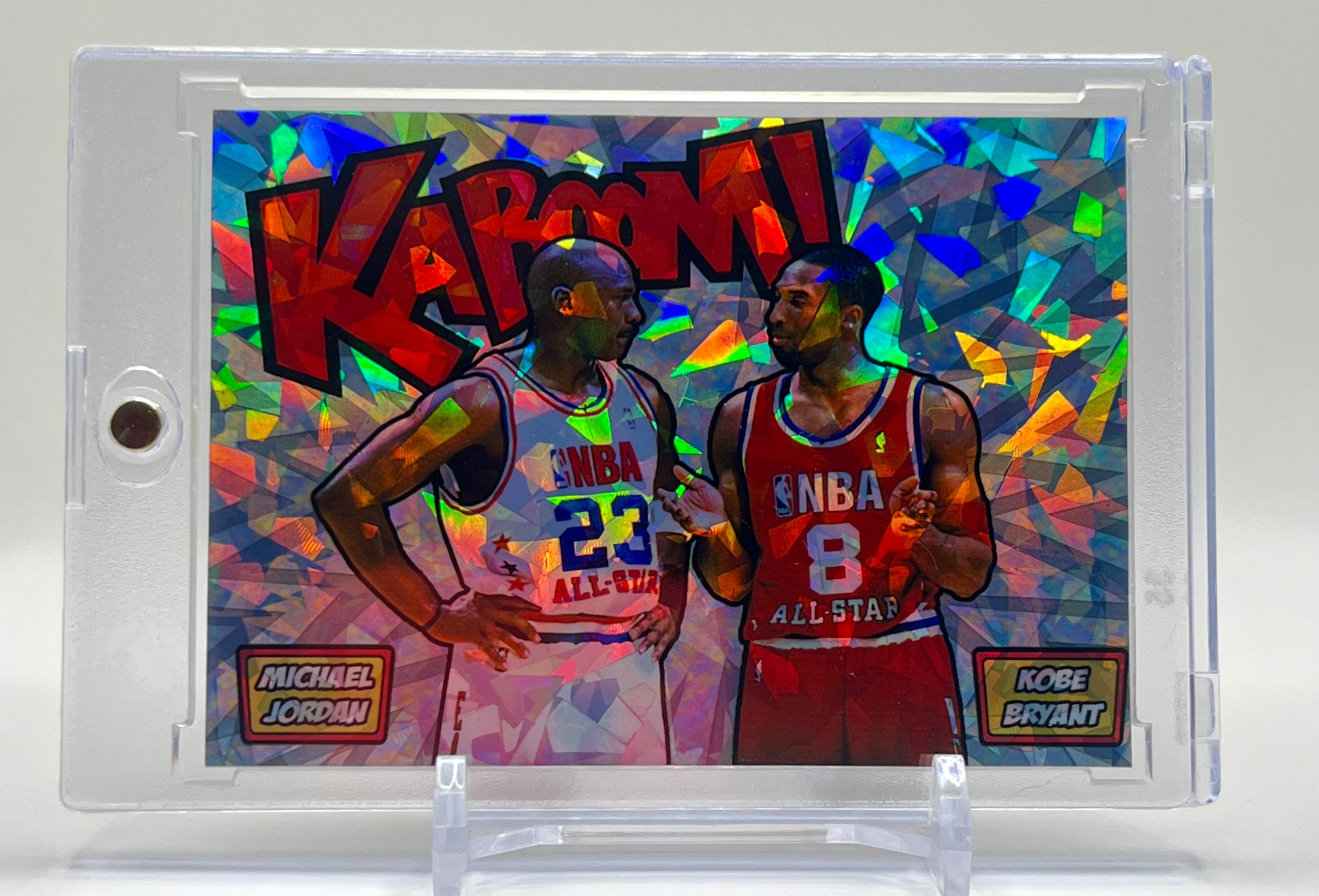 Michael Jordan & Kobe Bryant 2003 All-Star SP Kaboom Custom Cracked Ice Holographic 3 Card Lot | Limited Edition Set