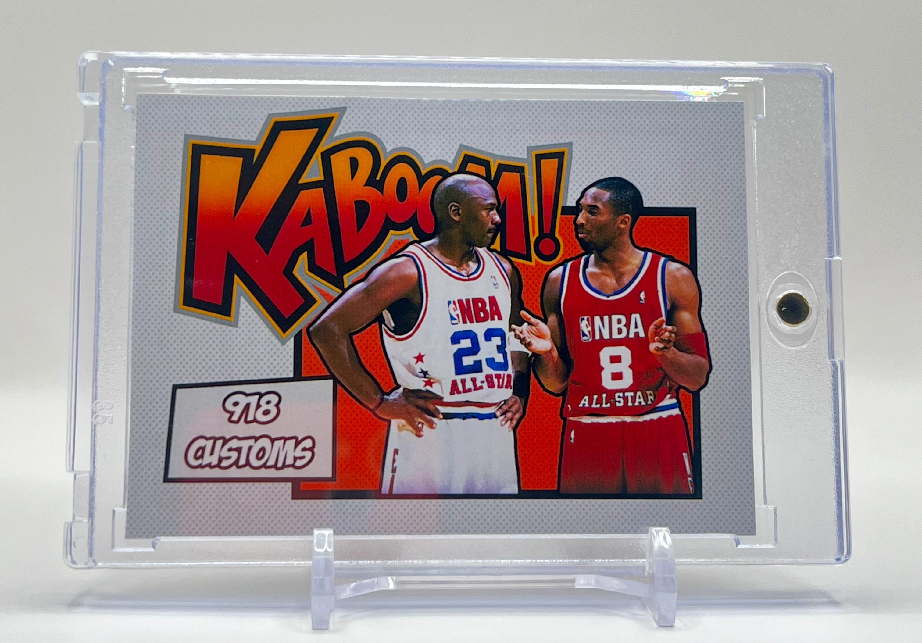 Michael Jordan & Kobe Bryant 2003 All-Star SP Kaboom Custom Cracked Ice Holographic 3 Card Lot | Limited Edition Set