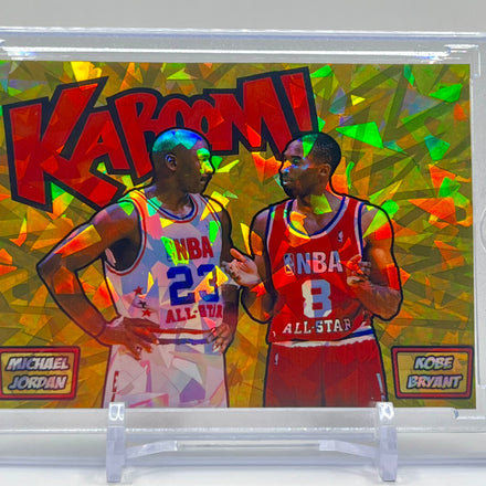 Michael Jordan & Kobe Bryant 2003 All-Star SP Kaboom Custom Cracked Ice Holographic 3 Card Lot | Limited Edition Set