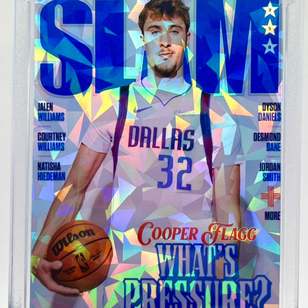 Cooper Flagg SP Slam Custom Cracked Ice Holographic Rookie Card | Dallas Mavericks Limited Edition Collectible