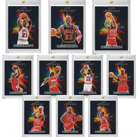 Michael Jordan Custom Color Blast Holographic SP Insert 10 Card Lot | Basketball Collectible Set