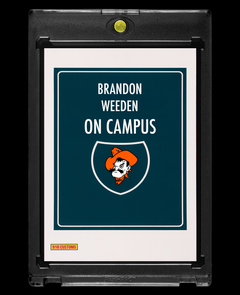 Brandon Weeden Oklahoma State Cowboys On Campus Holographic SP Custom Card – 918 Customs Collectible