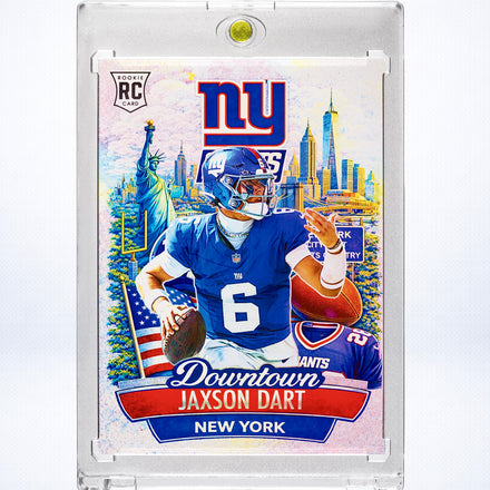 Jaxson Dart SP Downtown Custom Holographic New York Giants Rookie Card Collectible