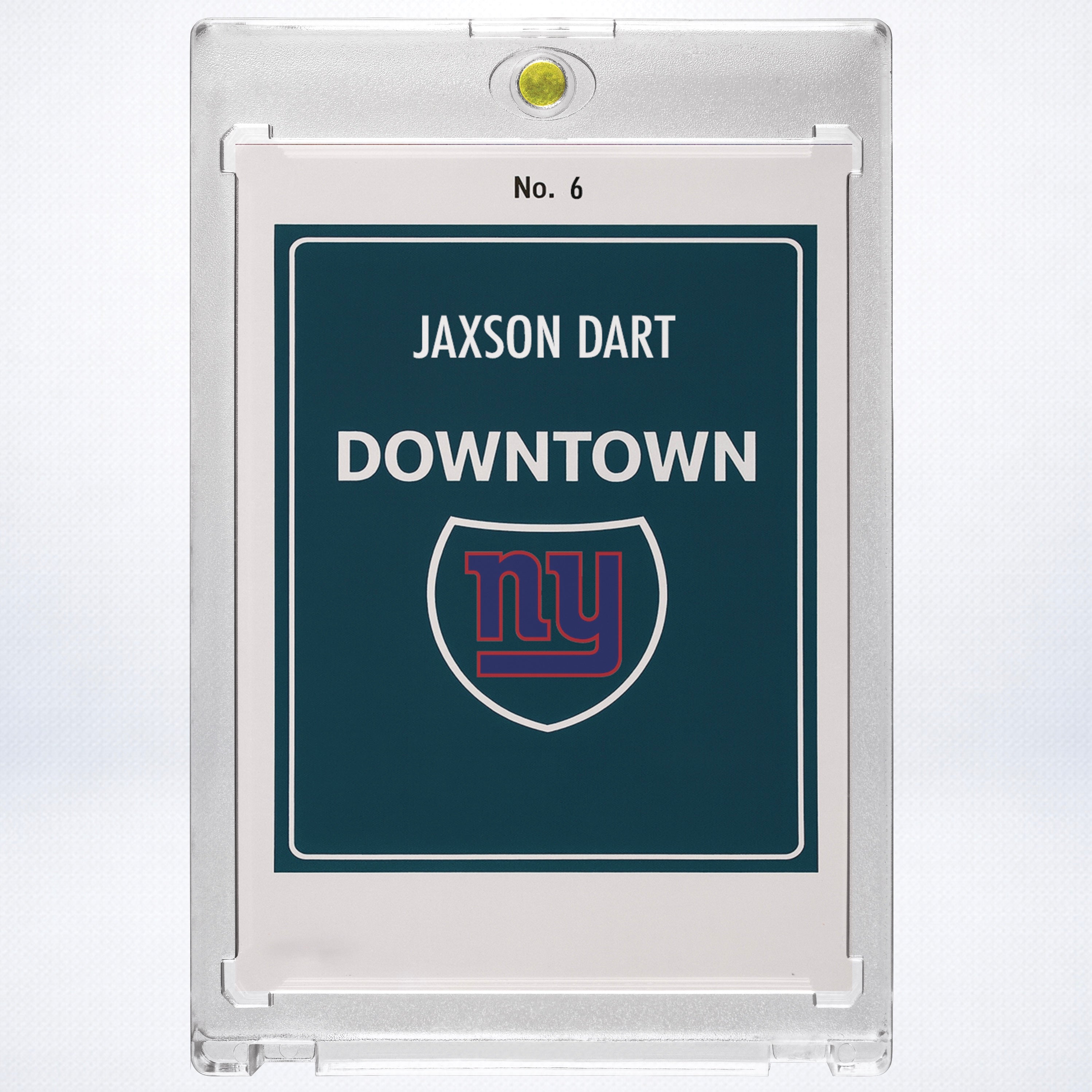 Jaxson Dart SP Downtown Custom Holographic New York Giants Rookie Card Collectible