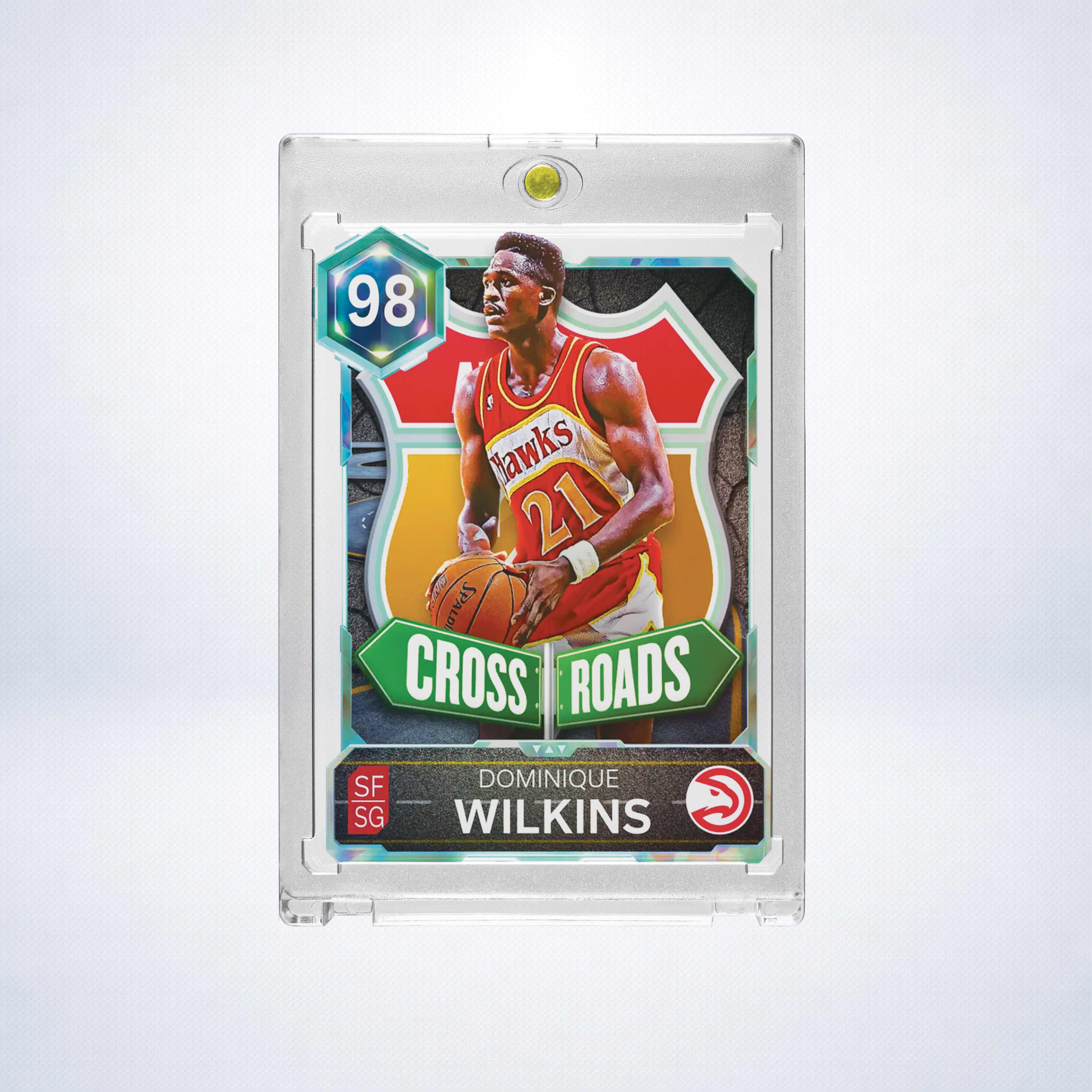 Dominique Wilkins Atlanta Hawks Crossroads Custom Holographic Short Print (SP) Collectible Trading Card