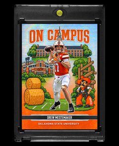 Drew Mestemaker Oklahoma State Cowboys On Campus Holographic SP Custom Card – 918 Customs