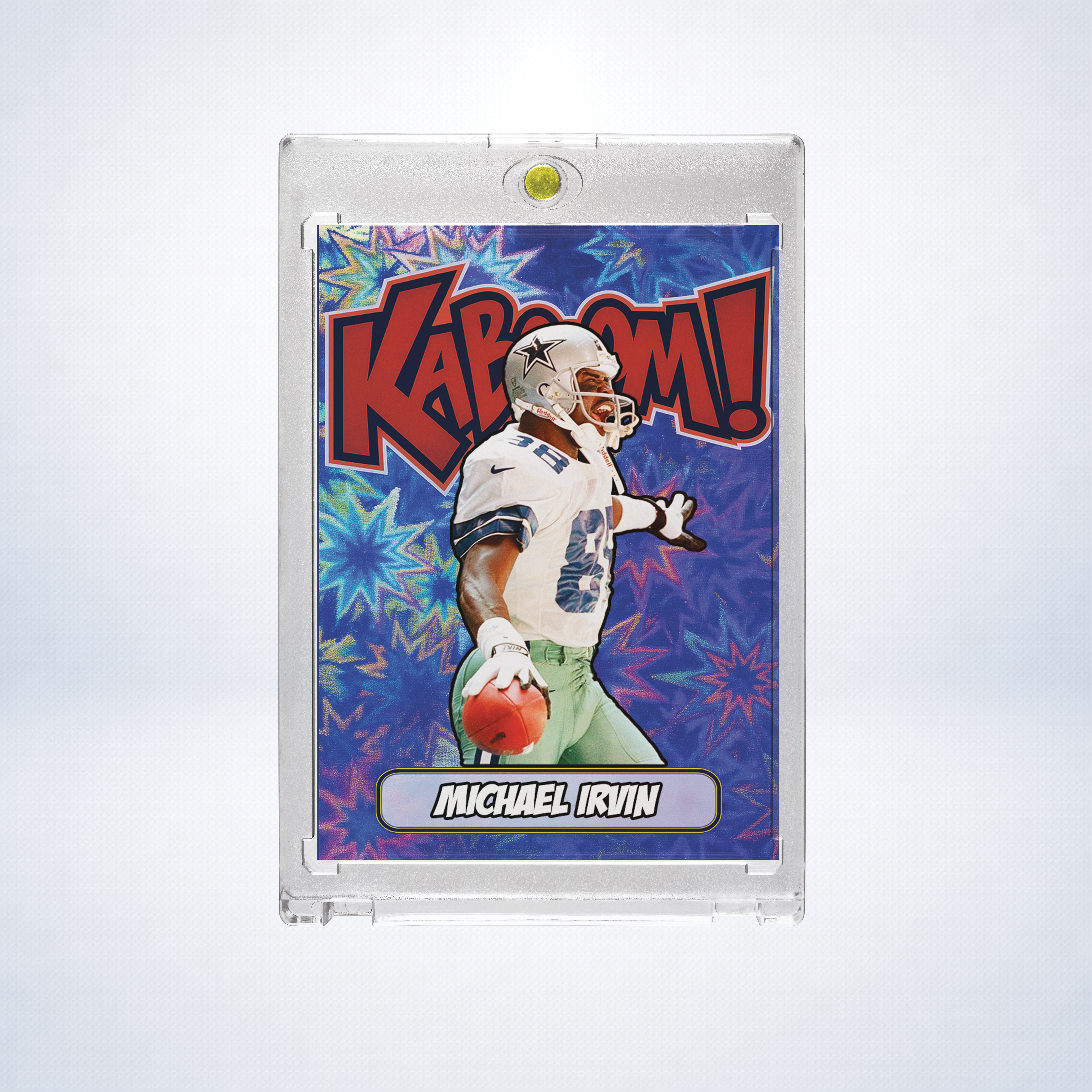 Michael Irvin Custom Kaboom Style Holographic 3 Card Lot | Dallas Cowboys SSP Insert Set