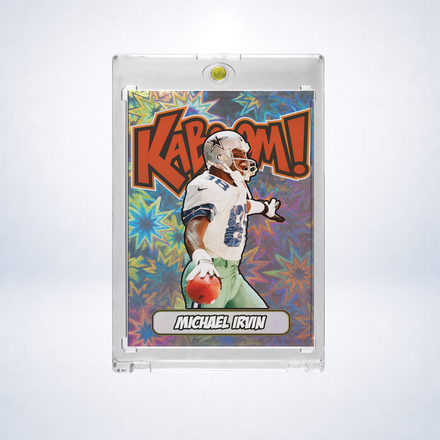 Michael Irvin Custom Kaboom Style Holographic 3 Card Lot | Dallas Cowboys SSP Insert Set