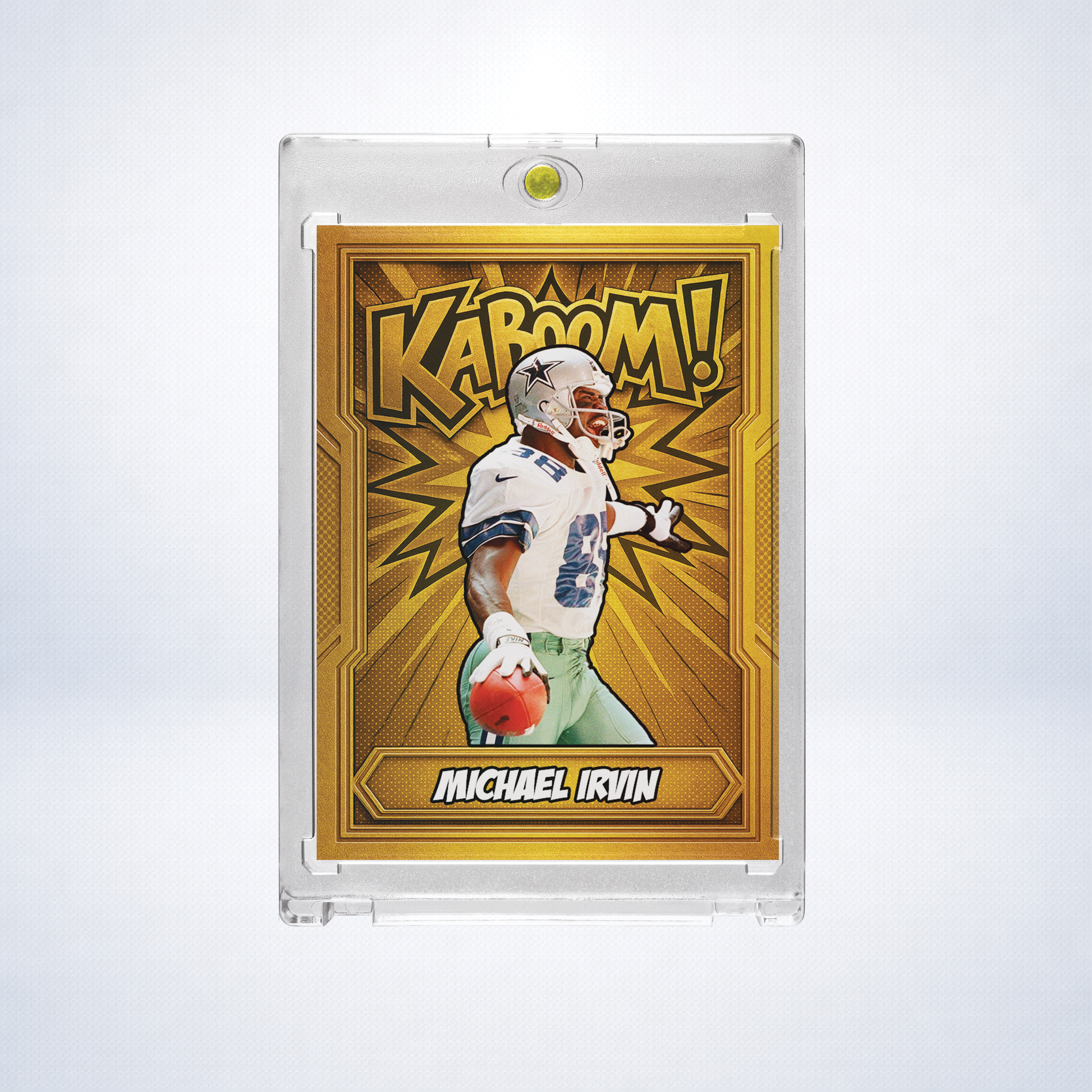 Michael Irvin Custom Kaboom Style Holographic 3 Card Lot | Dallas Cowboys SSP Insert Set