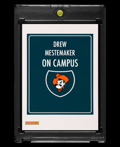 Drew Mestemaker Oklahoma State Cowboys On Campus Holographic SP Custom Card – 918 Customs