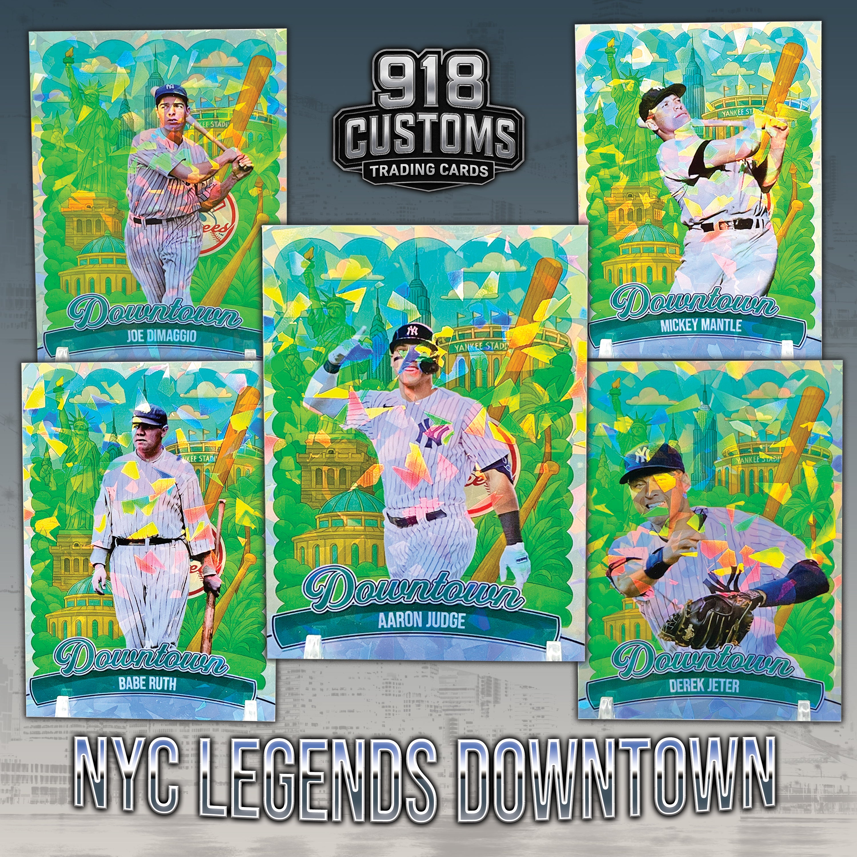 NYC Legends Downtown-Limited /25 Yankees 5-Card Set | 918 Customs